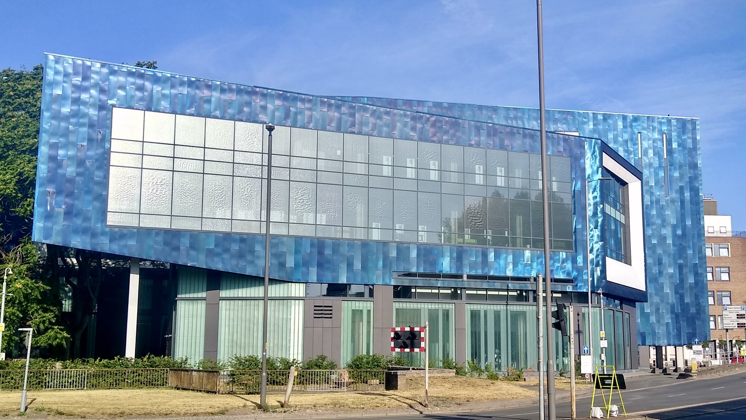 The Gateway building of Buckinghamshire New University in High Wycombe, England, photographed in July 2026